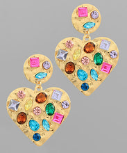 Load image into Gallery viewer, Jeweled Heart Dangle
