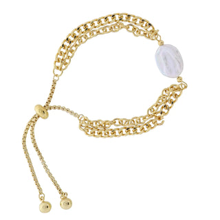 Impression Pearl Pulley Bracelet