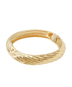 Rope Textured Hinged Bangle