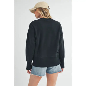 Seana Black Pullover