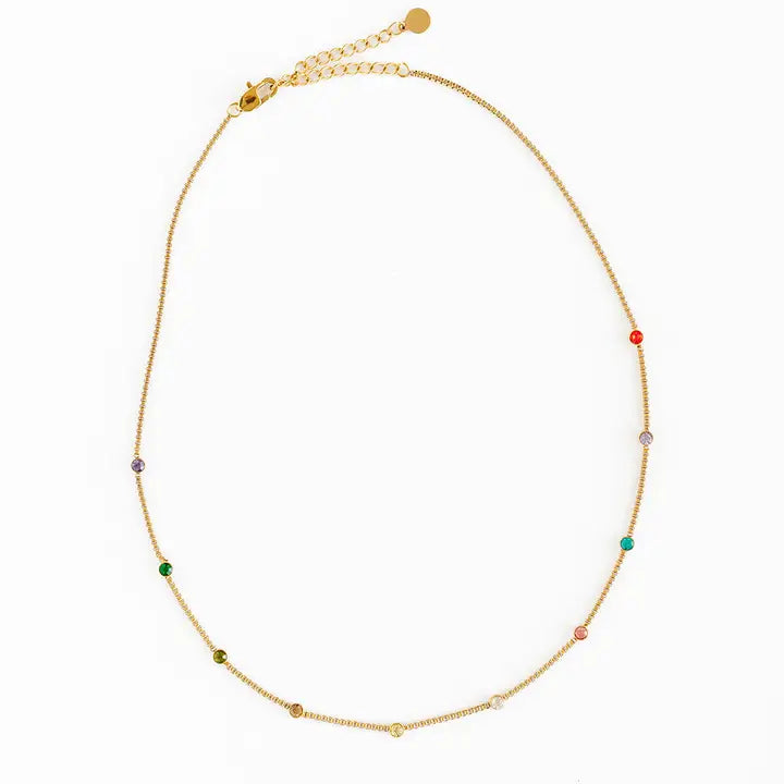 Pip Pop Rainbow Gem Necklace