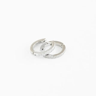 Pip Pop Gem Hoop-Silver