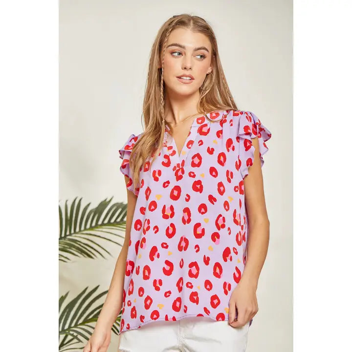 Live Loudly Leopard Top