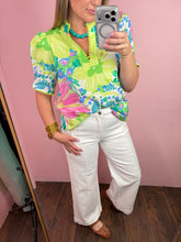 Load image into Gallery viewer, Lemon Lime Florals Top
