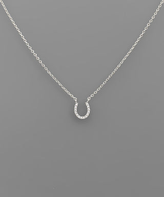 CZ Horseshoe Necklace