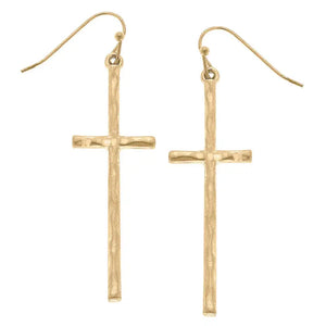 Carmi Cross Earring