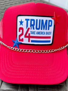 Red Trump Patch Hat