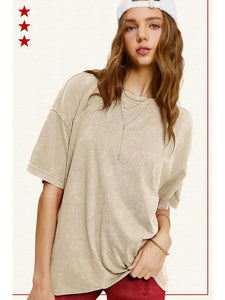 Almond Milk Slouchy Tee