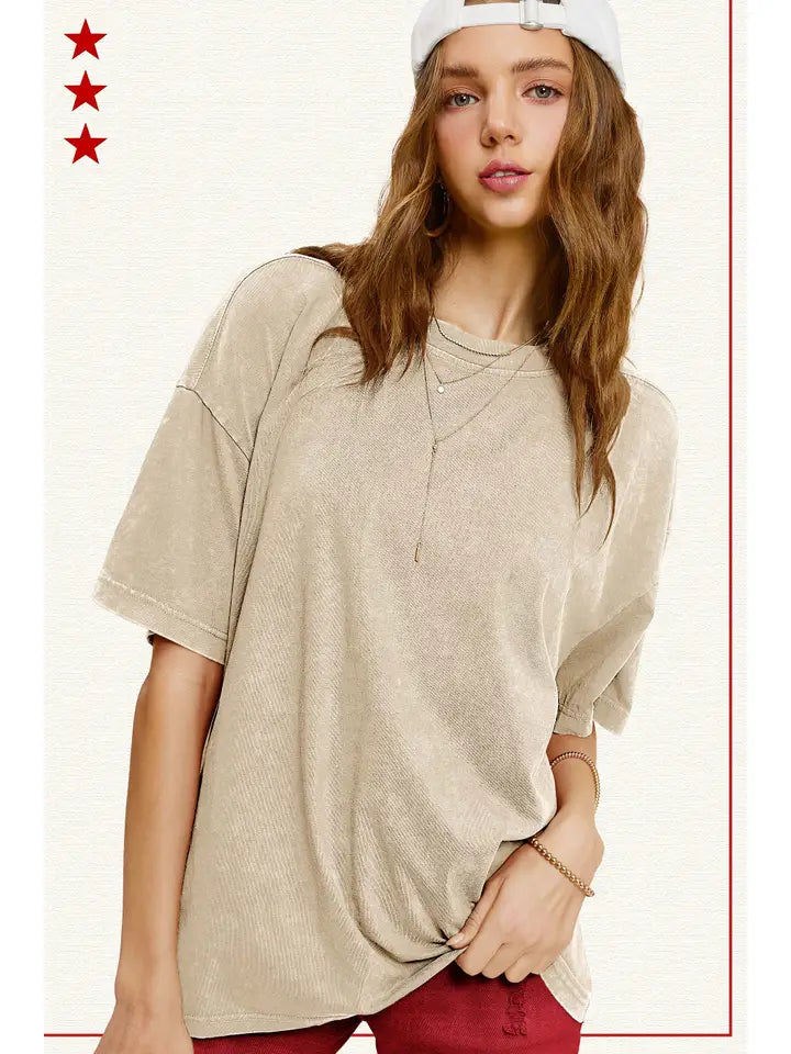 Almond Milk Slouchy Tee