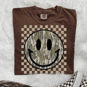 Camo Smiley Tee