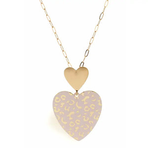 30" Heart Pendant Necklace