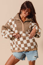 Load image into Gallery viewer, Checkered Fleece Pullover
