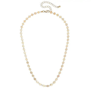Delicate Disc Necklace