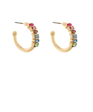 Load image into Gallery viewer, Spring Mix Stone Hoop
