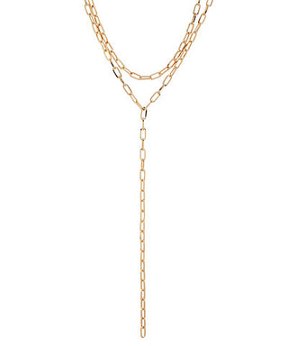 Linked Lariat Necklace