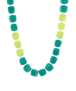 Color Block Beaded Necklaces