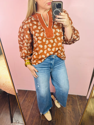 Fall Paisley Top