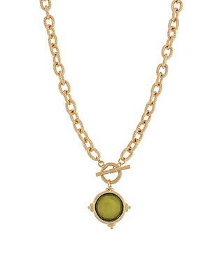 Spring Stone Toggle Necklace