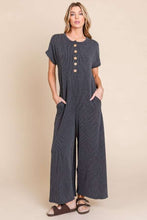 Load image into Gallery viewer, Bom Button Ribbed Jumpsuit
