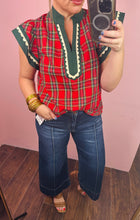 Load image into Gallery viewer, Festive Flutter Sleeve Top
