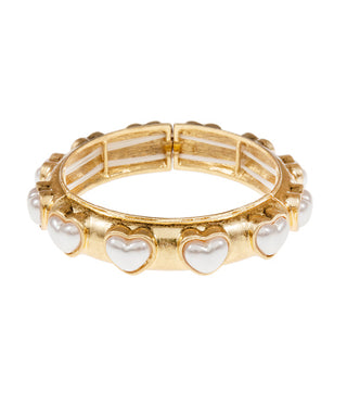 Pearl Hearts Bangle