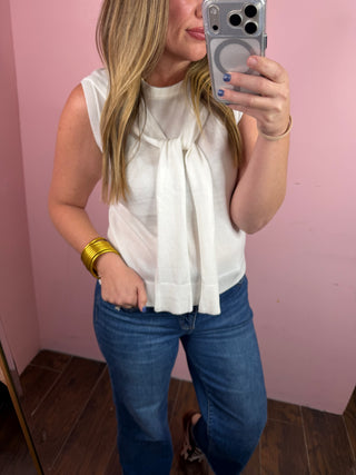 Classy Closet Staple Top-Ivory