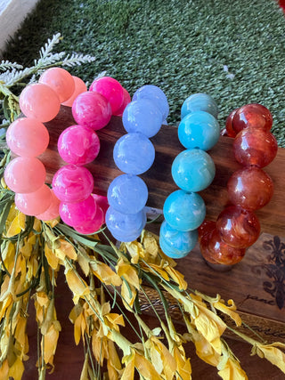 Colored Ball Bracelets