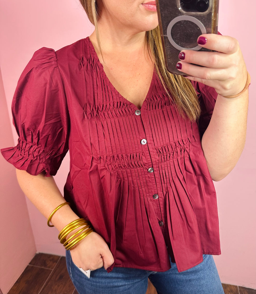 Barron Burgundy Top