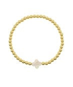 Clover Dainty Bead Bracelet