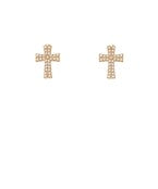 Pearl Cross Stud