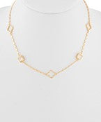 Clover Outline Necklace