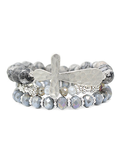 Holy Bracelet Stack-Grey