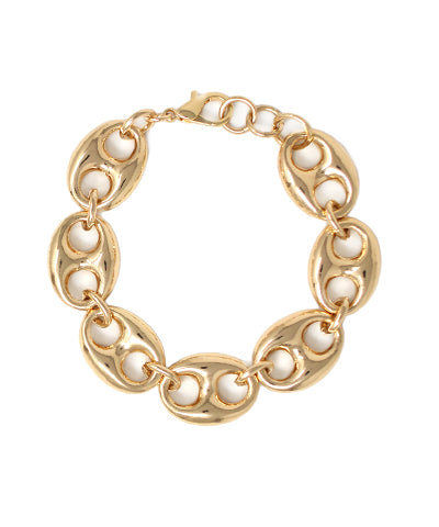 Anchor Chain Bracelet-Gold