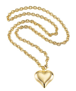 Layering Puff Heart Necklace
