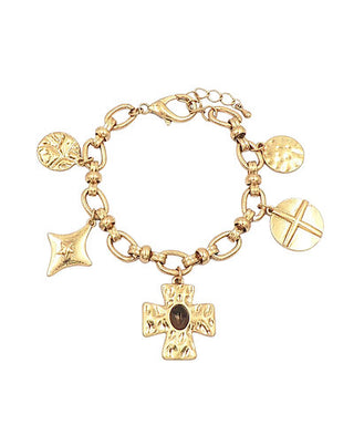 Cross Charm Chain Bracelet