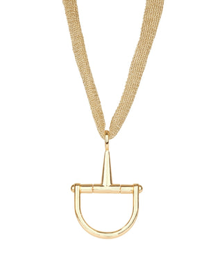 Mesh Horsebit Necklace