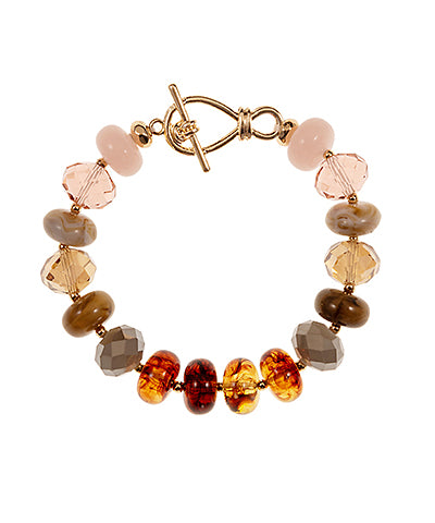 Rondelle Bracelet-Nat Multi