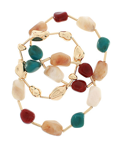 Pebble & Bar Bracelets