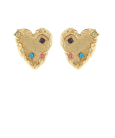 Hello Hearts Stud
