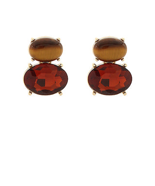 Stacked Stud-Brown