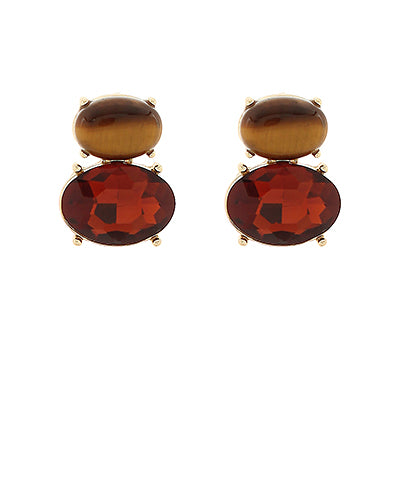 Stacked Stud-Brown