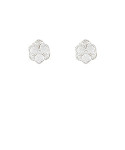 Silver Flower Stud