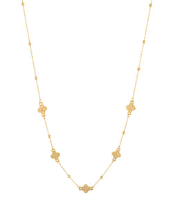 Clover Station Necklace