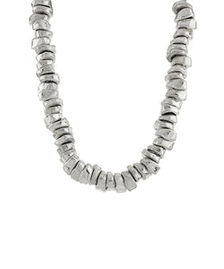 Silver Chunk Statement Necklace