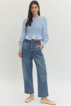 Load image into Gallery viewer, Striped &amp; Smocked Top
