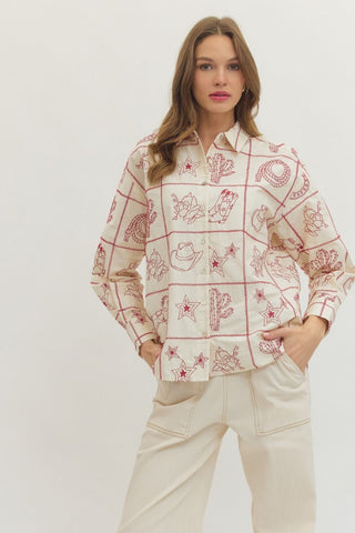 Wild West Embroidered Shirt