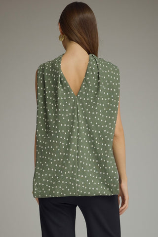 Draped & Dotted Top