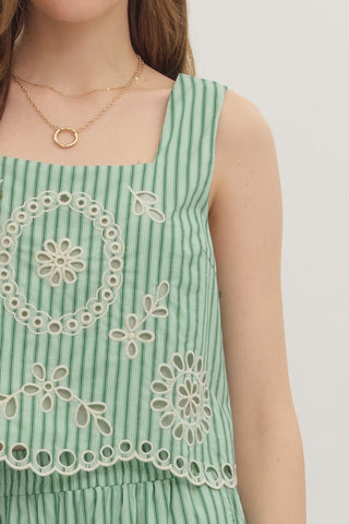 Stitched Stripe Top
