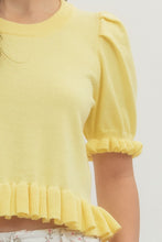 Load image into Gallery viewer, Daffodil Dreams Sweater Top
