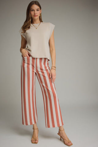 Rust Striped Pant